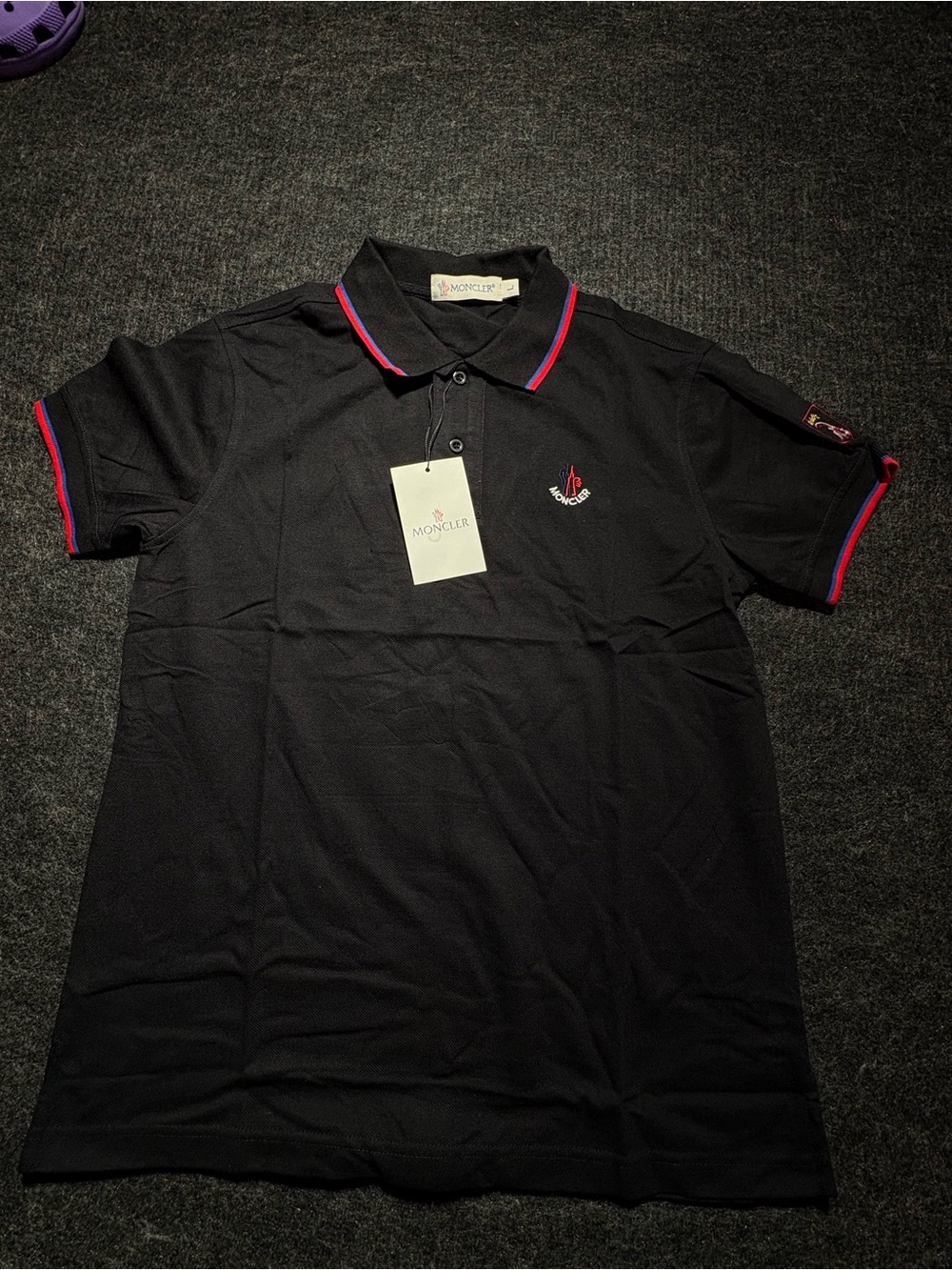 Moncler Black Polo Men’s Size L